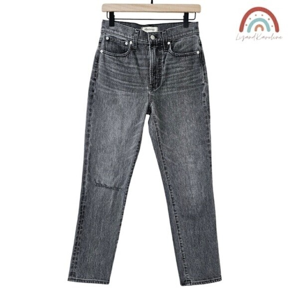 Madewell The Perfect Vintage Jean Connell Wash Ripped Edition Mom Jeans - Picture 2 of 13